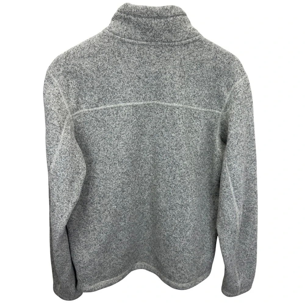 The North Face Gordon Lyons 1/4 Zip Fleece Pullover Grey Mens Size M Outdoors